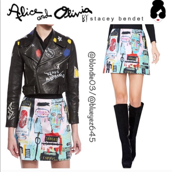 Alice + Olivia Dresses & Skirts - EXCLUSIVE Alice + Olivia X Basquiat “Riley” Skirt